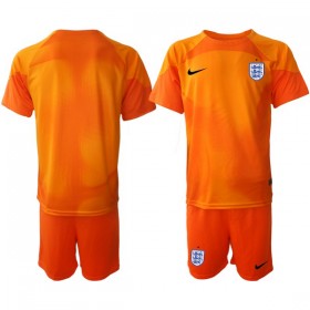 Günstige Fußballtrikots England Torwart Kinder FIFA WM 2022 Kurzarm